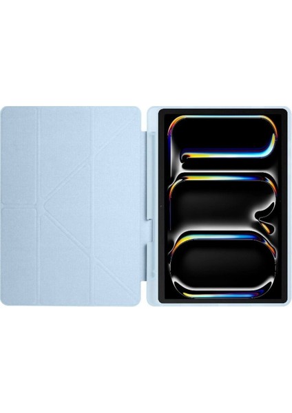 iPad Pro 11 Inç 2024 M4 Uyumlu Akıllı Kılıf – Kalem Şarj Bölmeli, Standlı, Arkası Silikon, Otomatik Uyku Modlu Tablet Case fiyatları