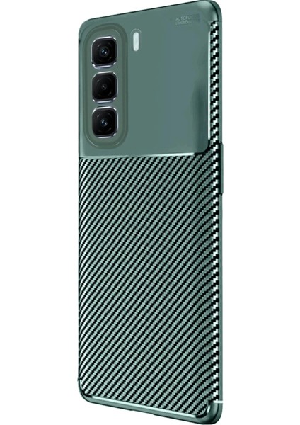 Newface Infinix Hot 50 Pro Plus 4g Auto Focus Karbon Kapak - Koyu Yeşil modelleri