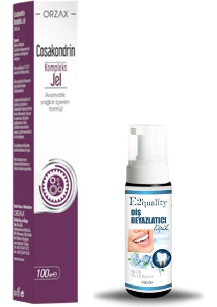 Orzax Cosakondrin Jel 100ML + Hediye Diş Beyazlatıcı Köpük