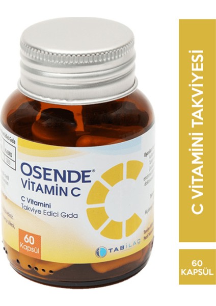 C Vitamini 1000 Mg 60 Kapsül + Hediye Diş Beyazlatıcı Köpük