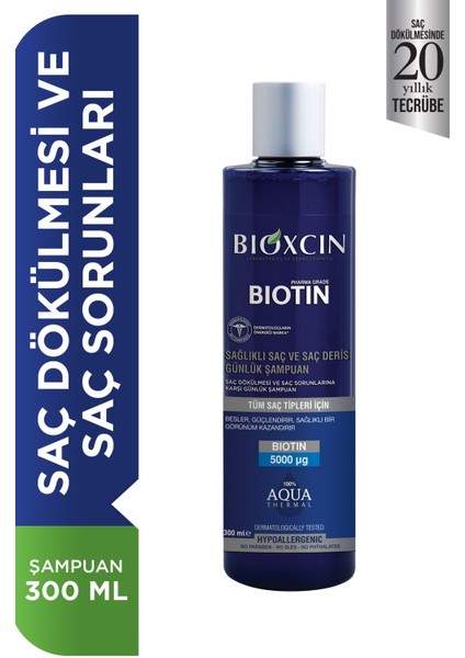 Biotin Saç Dökülmelerine Karşı Saç Bakım Şampuanı 300 ml