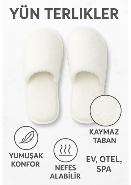 Yumuşak Yün Ev Misafir Günlük Kaymaz Terlik Günlük Ev Terliği Çeyiz Bohça Gelin Terlik