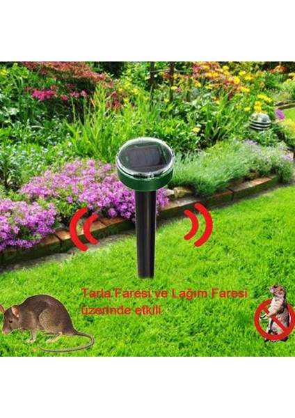4 Adet Solar Güneş Enerjili Akrep,köstebek,yılan Fare Kovucu 750-1000 M2 Etkili Yuvarlak fırsatları