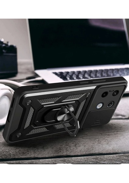 Newface Xiaomi Redmi Note 13 Pro 4g Pars Lens Yüzüklü Silikon - Siyah