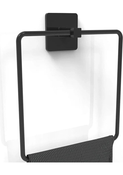 ® Kendiliğinden Yapışkanlı Siyah Paslanmaz Metal Kare Havluluk fiyatları