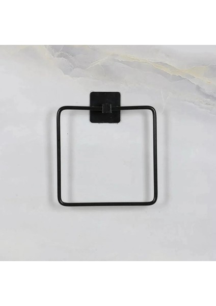 ® Kendiliğinden Yapışkanlı Siyah Paslanmaz Metal Kare Havluluk fırsatları