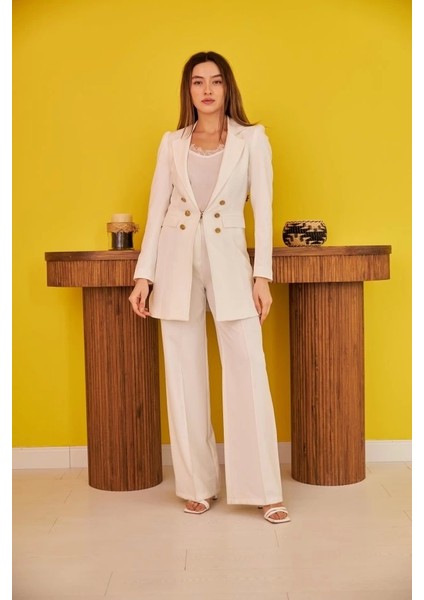 Ekru Blazer Düğmeli Ceket fiyatları