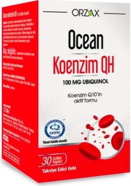 Orzax Ocean Koenzim Qh 30 Kapsül