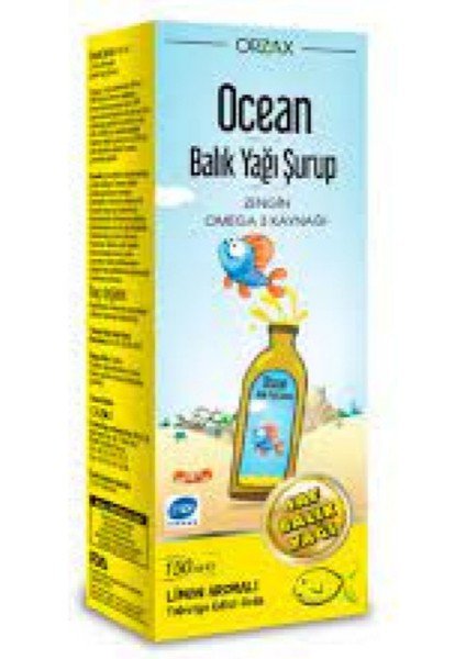 Orzax Ocean Omega3 Şurup 150 ml - Limon