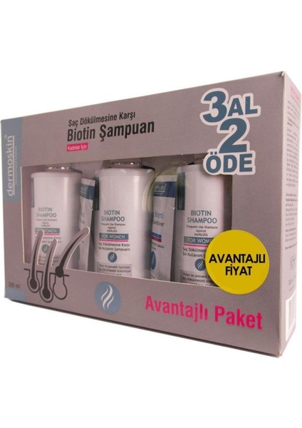 Biotin Shampoo For Women 200ML 3 Al 2 Öde