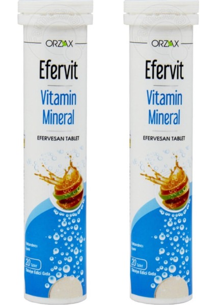 Efervit Vitamin C 1000 Mg 20 Efervesan Tablet 2'li Set