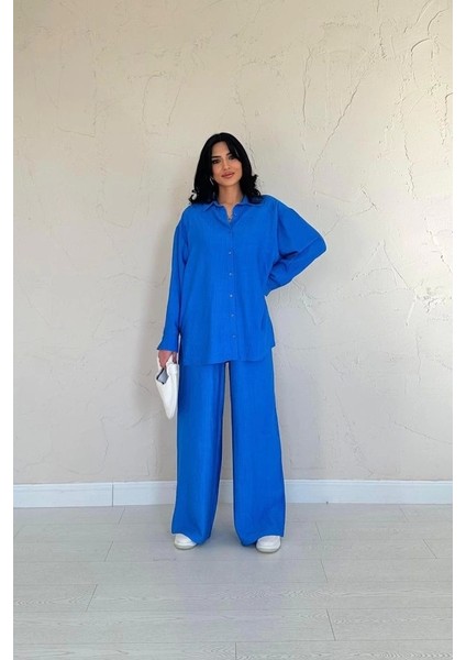 Saks Alice Gömlek ve Bol Kesim Pantolon Takım