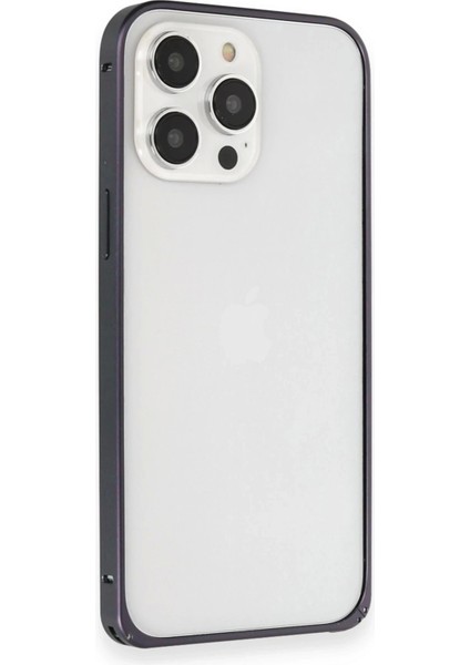 Joko iPhone 15 Pro Kılıf Metal Bumper Magneticsafe Kapak - Lacivert modelleri