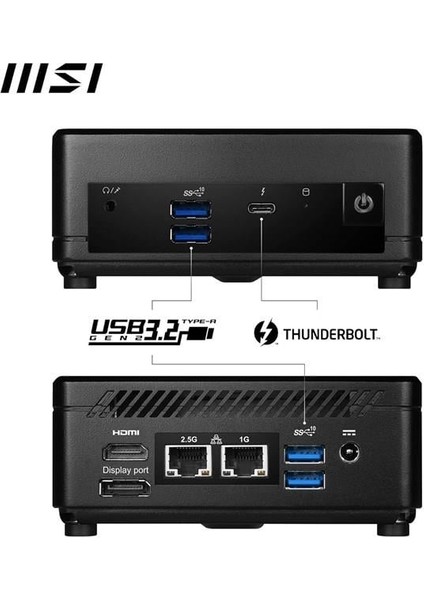 Msı Cubı 5 12M-406BEU Core I5 1235U-RAM Disk Yok-Fdos Mını Pc modelleri