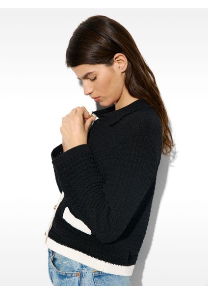 Dokulu Triko Hırka modelleri