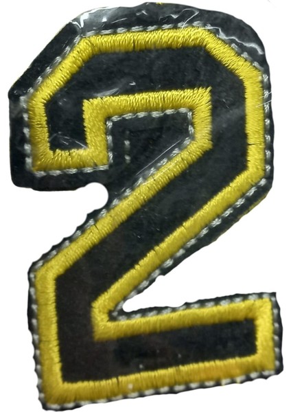 Aplike Ütü Ile Yapışan 2 Rakamı Arma 2x4 cm