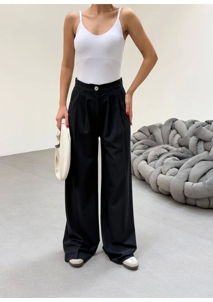 230 gr Poly Viscose Full Lycra Pi̇leli̇ Palazzo Pantolon fırsatları