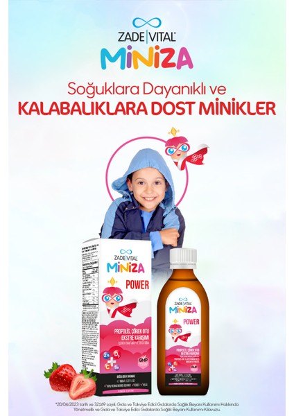 Miniza Power Sıvı Takviye Edici Gıda 150 ml
