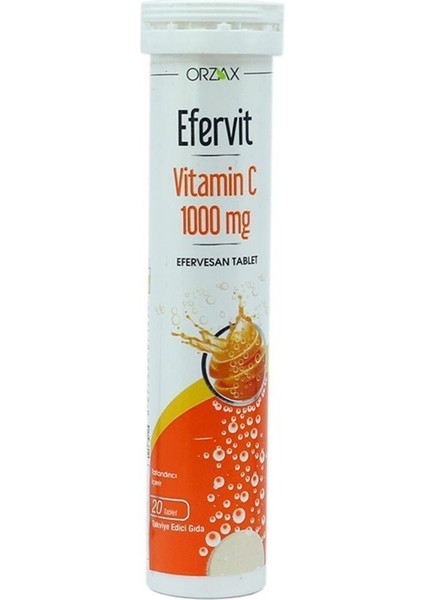 Efervit Vitamin C 1000 Mg Efervesan 20 Tablet
