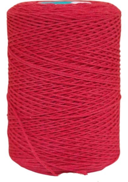 Pamuk Makrome 2 mm Kırmızı