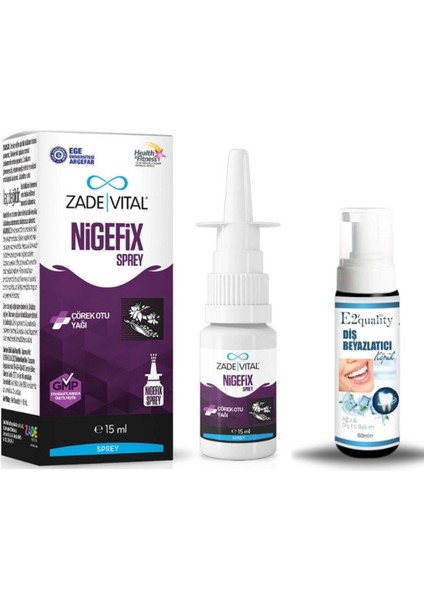 Nigefix Çörek Otu Yağı 15 ml + Hediye Diş Beyazlatıcı Köpük