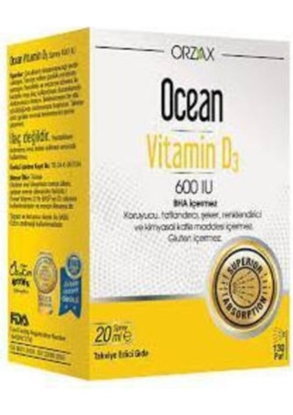 Vitamin D600 Iu 20 ml Sprey