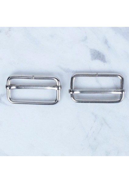 Loren Gümüş Metal Toka Sürgülü 2 Li Paket
