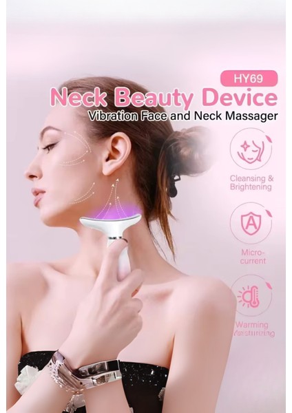 Boyun Yüz Germe Ems Boyun Yüz Germe Masajı Cilt Sıkılaştırma Cihazı LED Foton Terapi Kırışıklık Karşıtı Soğuk Lipoliz Cihazı Sökücü 7 Mod fırsatları
