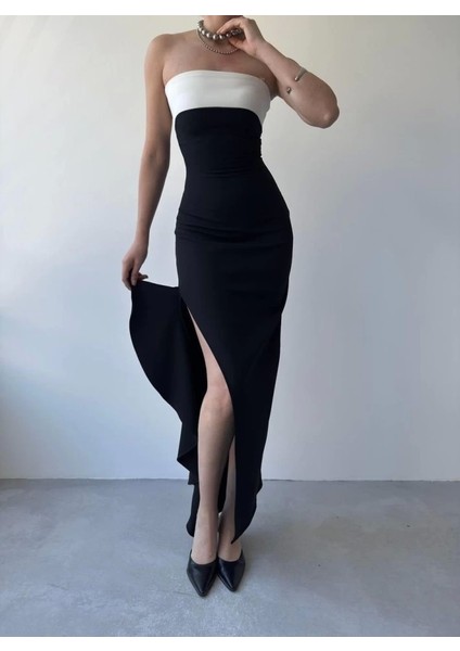 Terk Yırtmaç Detaylı Elbise fiyatları