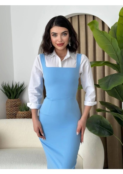 Martin Askılı Kalem Elbise