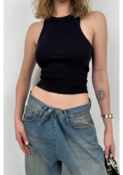 Halter Yaka Kolsuz Bluz modelleri