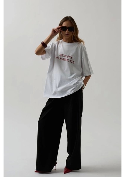 Ön Baskılı Oversize T-Shirt fırsatları