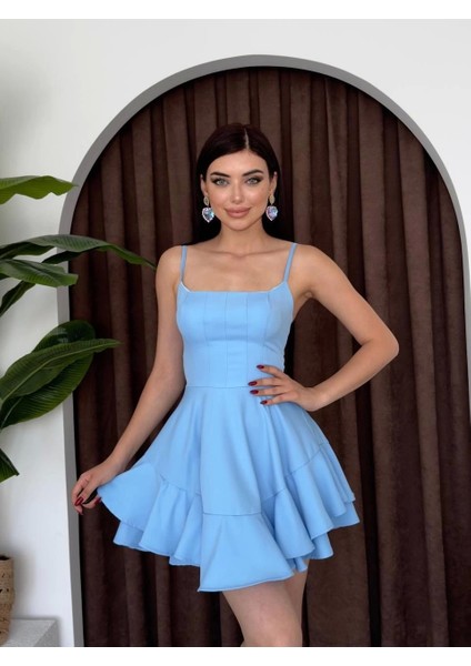 Common Ip Askılı Elbise