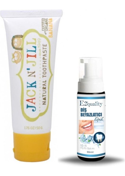 Muz Aromalı Diş Macunu 50ML + Hediye Diş Beyazlatıcı Köpük