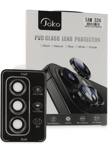 Joko Samsung Galaxy S24 Pvd Metal Kamera Lens - Derin Mor