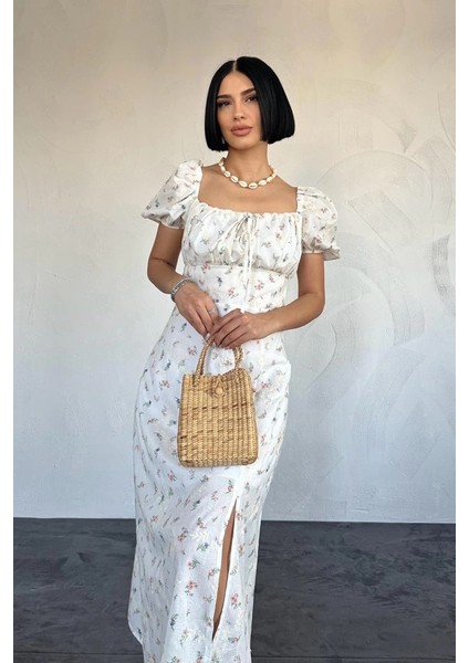 Lila Çiçekli Yazlık Elbise fiyatları