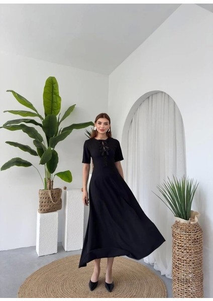 Wera Taşlı Fiyonk Detaylı Elbise fırsatları