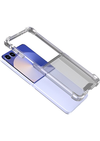 Samsung Galaxy Z Flip 7 Kılıf Ultra Korumalı Şeffaf Antishock Silikon