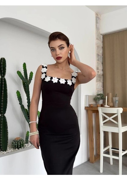 Mıng Çiçek Detaylı Elbise modelleri