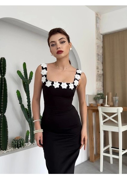 Mıng Çiçek Detaylı Elbise indirimleri