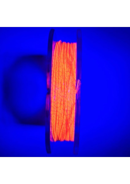Hazır Çapari Kombini Boru Sim Ultraviyole Uv Neon Turuncu Makarada