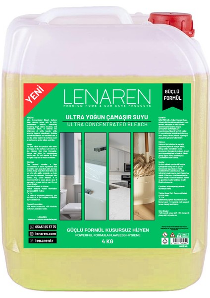 Ultra Yoğun Çamaşır Suyu 4lt