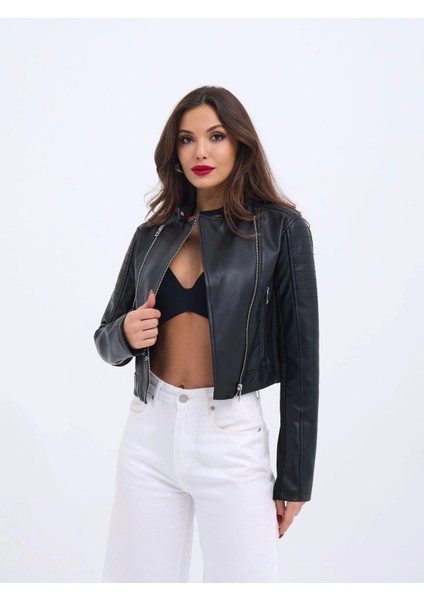 6711 Deri Ceket-Siyah modelleri
