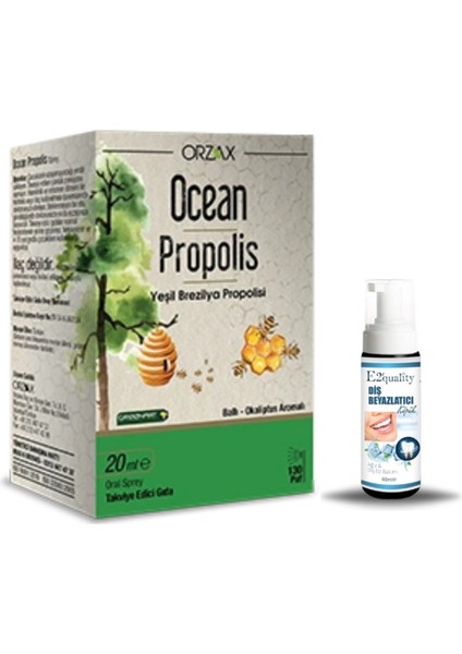 Propolis Sprey 20 ml + Hediye Diş Beyazlatıcı Köpük