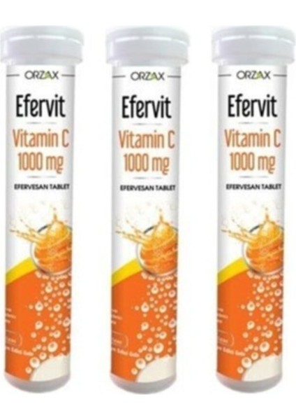Efervit Vitamin C 1000MG 20 Tablet x 3 Kutu