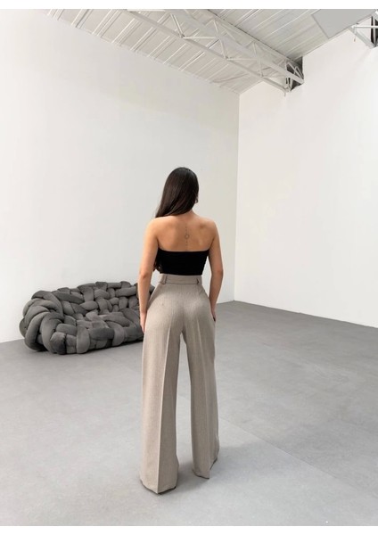 Sante Çi̇zgi̇li̇ Bel Kuşakli Palazzo Pantolon fiyatları