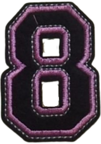 Aplike Ütü Ile Yapışan 8 Rakamı Arma 3x4 cm