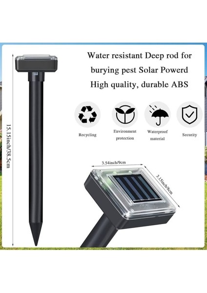 4 Adet Solar Güneş Enerjili Akrep,köstebek,yılan Fare Kovucu 750-1000 M2 Etkili Kare fiyatları