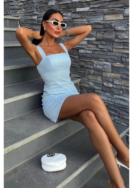 Kare Yaka Mini Elbise 2903 modelleri