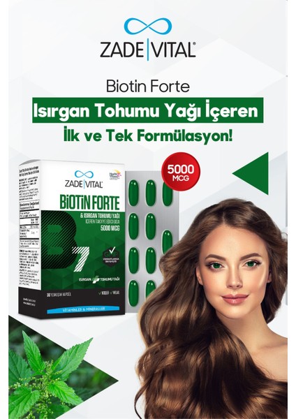 Biotin Forte 5000 Mg 30 Yumuşak Kapsül